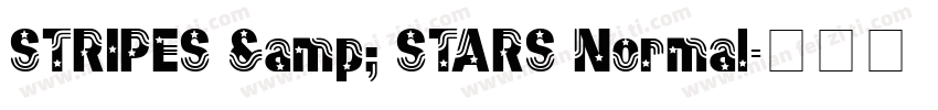 STRIPES & STARS Normal字体转换